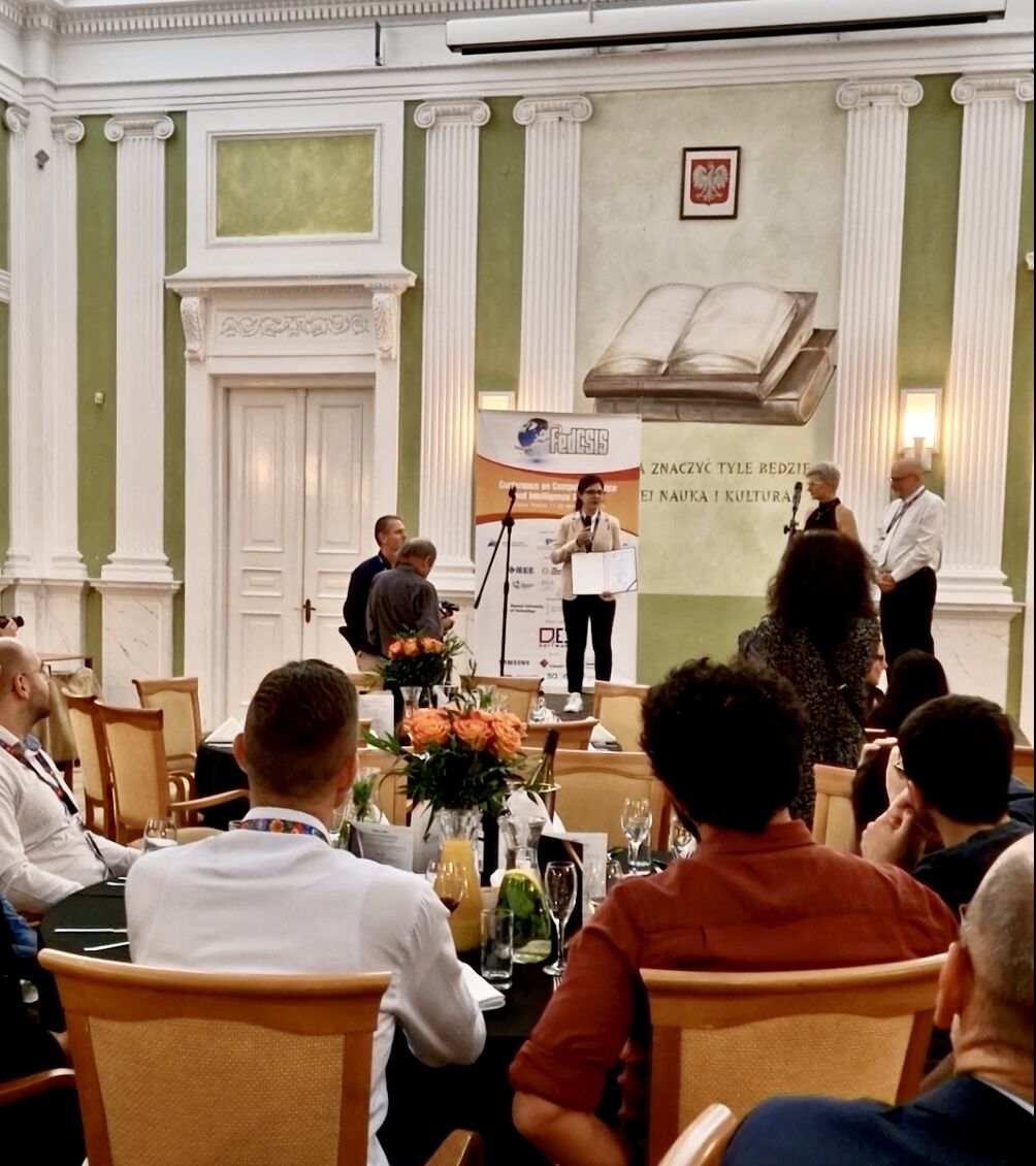 Receiving the Professor Zdzisław Pawlak Award at FedCSIS 2023