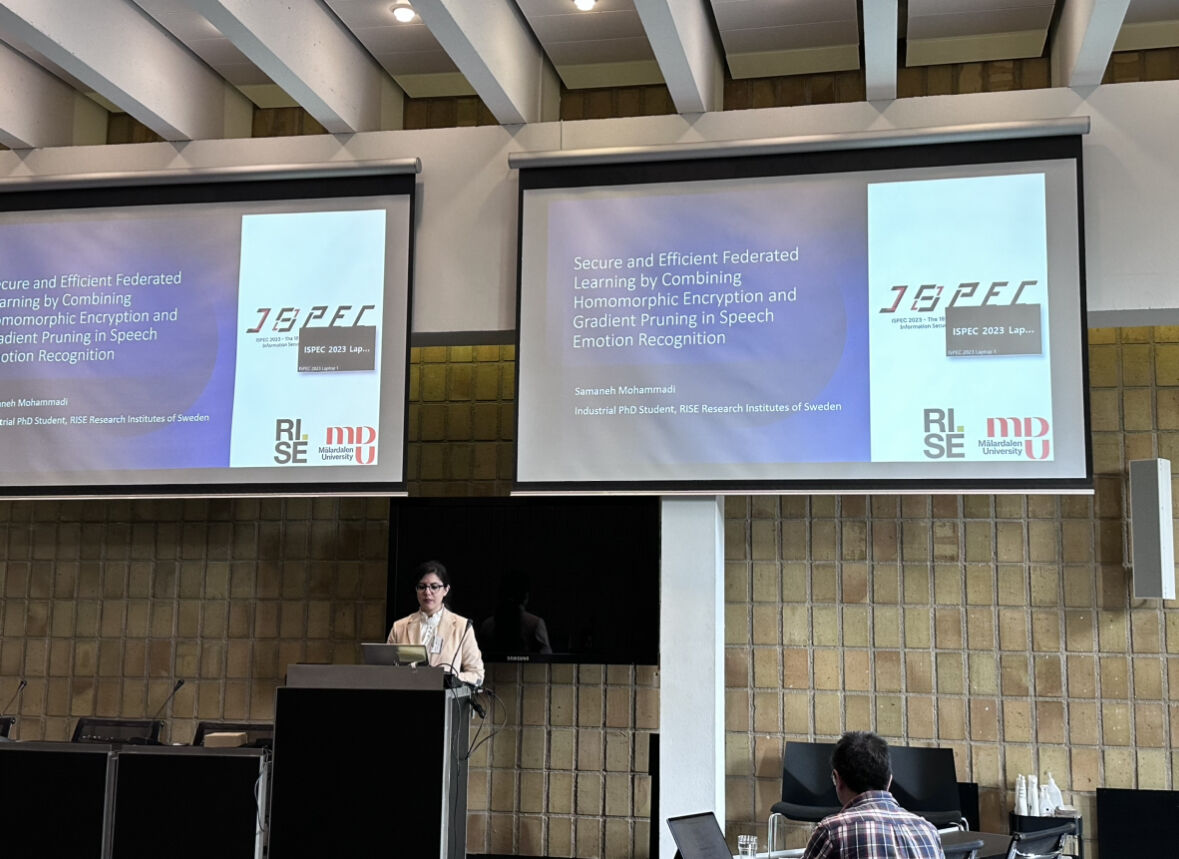 Presenting at ISPEC 2023